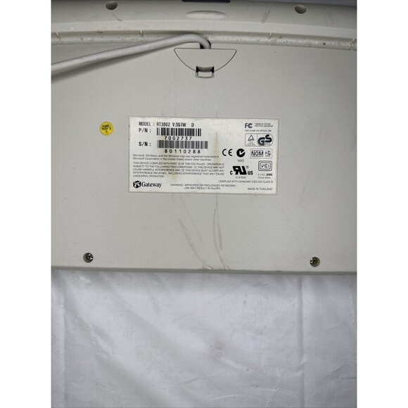 RT-3602 Gateway Keyboard Vintage VTG Gateway Keyboard Untested - Picture 7 of 7